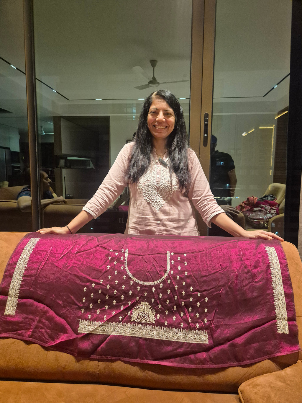 Kalyanam Theme Wedding Saree - Wine