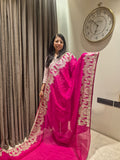 Kalyanam Theme Wedding Saree - Rani