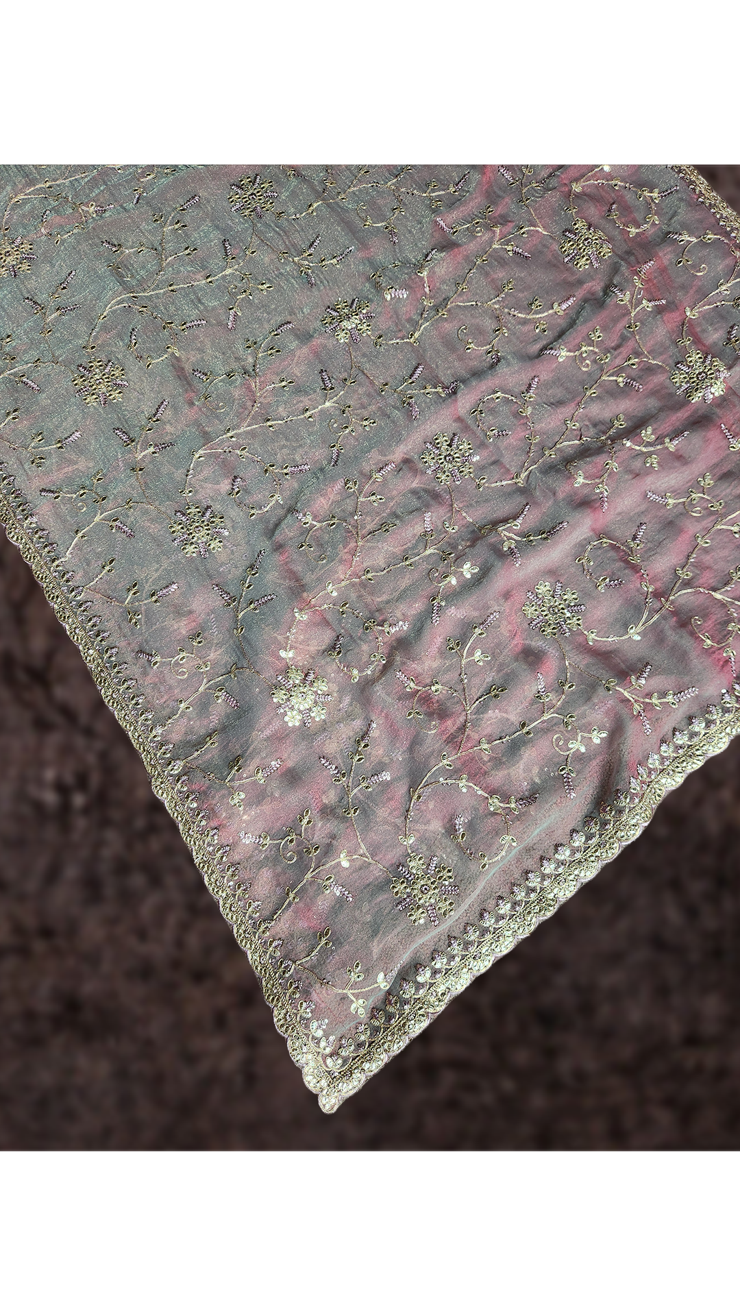 Blush Vines of Whispered Gold