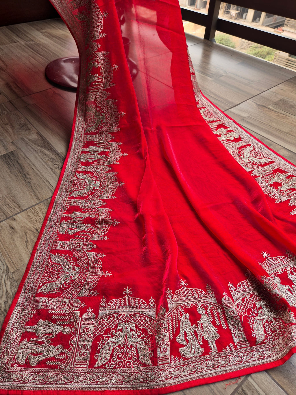 Kalyanam Theme Wedding Saree - Red