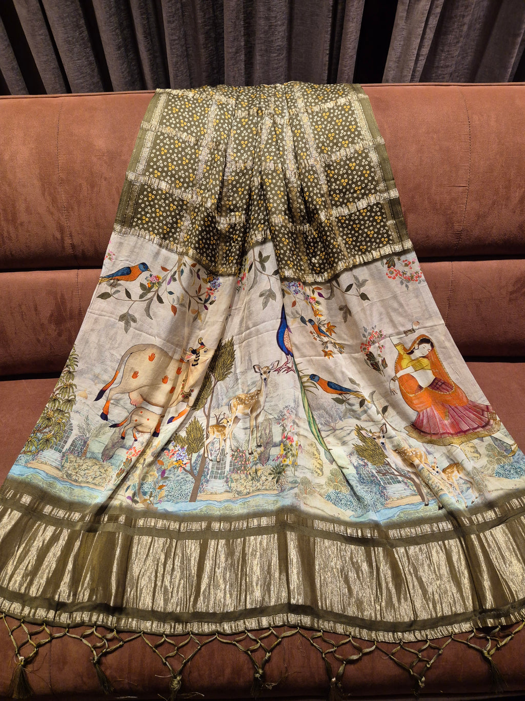 Gharchola Gaji Silk Sarees - Green