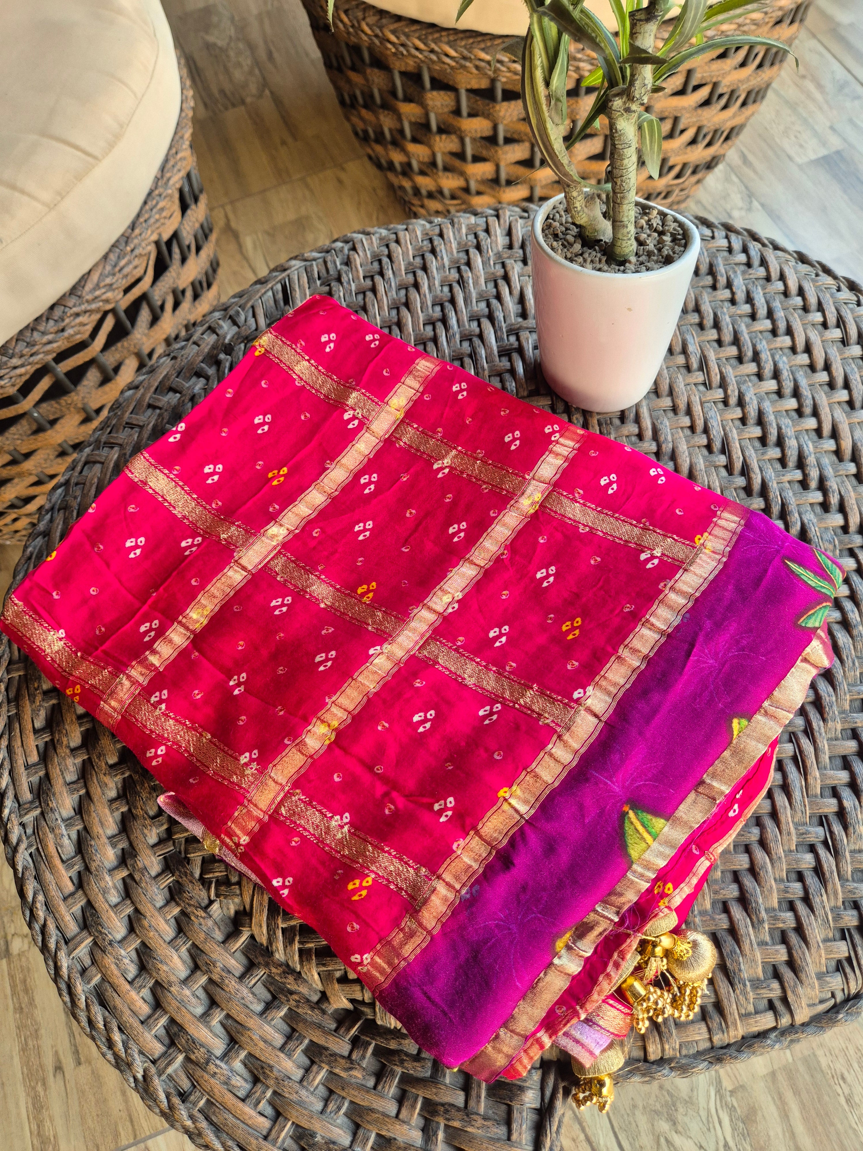 Gharchola Gaji Silk Sarees - RANI