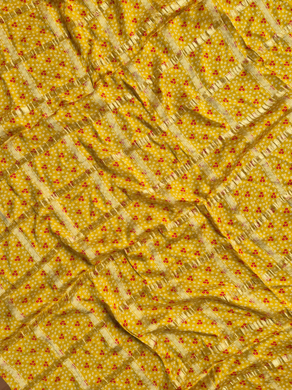 Gharchola Gaji Silk Sarees - YELLOW